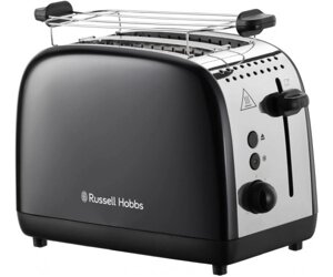 Russell Hobbs Тостер Colours Plus, 1600Вт, нержав., підігрів, разморозка, чорний