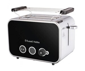 Russell Hobbs Тостер Distinctions 2-Slice, 1670Вт, пластик, підігрів, розморозка, чорний