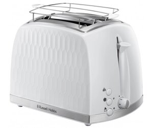 Russell Hobbs Тостер Honeycomb, 850Вт, пластик, широкі слоти, білий