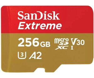 Sandisk карта пам'яті microsd 256GB C10 UHS-I U3 R170/W80MB/s extreme V30