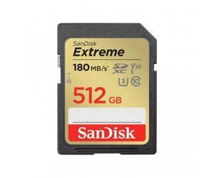 Sandisk карта памяті SD 512GB C10 UHS-I U3 R180/W130MB/s extreme V30