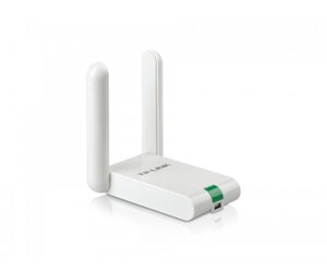 Мережевий адаптер USB TP-LINK TL-WN822N, White, до 300 Мбіт/с, 802.11n, WPS, USB 2.0, дві зовнішні антени 3 дБі