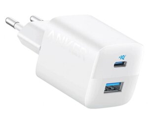 Мережевий зарядний пристрій Anker PowerPort 323 - 33W Dual-Port USB-C White (6908151)