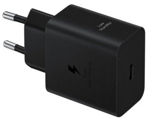 Мережевий зарядний пристрій Samsung 45W Compact Power Adapter (w C to C Cable) EP-T4511XBEGEU Black (6982747)