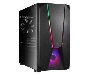 Silverstone корпус FARA FAV1mb-PRO, без бж, 2xusb3.0, 2xusb2.0, 1x120mm ARGB fan, TG side panel, ATX, black