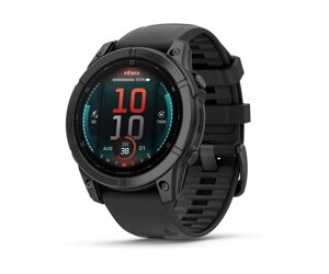 Смарт-годинник Garmin Fenix E Чорний/Сірий з силіконовим ремінцем 47мм QuickFit 22 мм (010-03025-01)