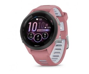 Смарт-годинник Garmin Forerunner 265S з рожевим силіконовим ремінцем