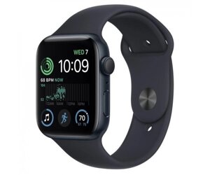 Смарт-годинник Apple Watch SE 2 GPS 44mm Midnight Aluminum Case w. Midnight S. Band-M/L (MNTG3)