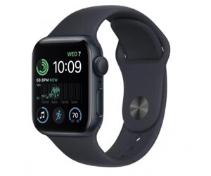 Смарт-годинник Apple Watch SE 2 GPS 44mm Midnight Aluminum Case w. Midnight S. Band-S/M (MNTF3)