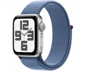 Смарт-годинник Apple Watch SE 2 GPS 44mm Silver Aluminium Case with Winter Blue Sport Loop (MREF3)