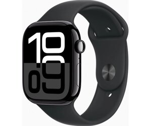 Смарт-годинник Apple Watch Series 10 GPS 46mm Jet Black Alu. Case w. Black Sport Band - M/L (MWWQ3)