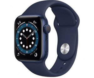 Смарт-годинник Apple Watch Series 6 GPS 40mm Blue Aluminum Case w. Deep Navy Sport B. (MG143)