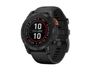 Смарт-годинник Garmin Fenix 7 Pro Sapphire Solar Carbon G. DLC Tit. with Black Band (010-02777-10/11)