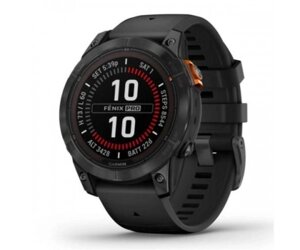 Смарт-годинник Garmin Fenix 7 Pro Solar Slate Gray w. Black Band (010-02777-00/01)