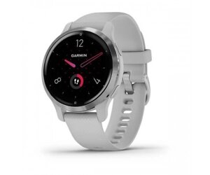 Смарт-годинник Garmin Venu 2S Silver Stainless Steel Bezel with Mist Gray Case and Silicone Band (010-02429-12/02)