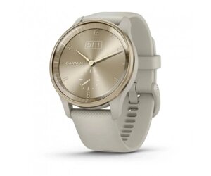 Смарт-годинник Garmin Vivomove Trend Cream S. Steel Bezel w. F. Gray Case and S. Band (010-02665-02)