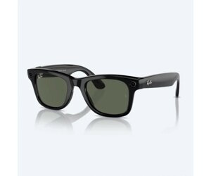 Смарт-окуляри Ray-Ban Смарт-очки Meta Wayfarer Shiny Black Frame Green Lenses (RW4006 601/71 50-22)