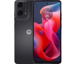 Смартфон Motorola G24, Matte Charcoal, 4G, 2 NanoSIM, 6.56 (1612х720, IPS, 90 Гц), MediaTek Helio G85 (8 ядер),