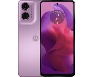 Смартфон Motorola G24, Pink Lavender, 4G, 2 NanoSIM, 6.56 (1612х720, IPS, 90 Гц), MediaTek Helio G85 (8 ядер), Mali-G52