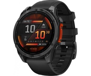 Спортивний годинник Garmin Fenix 8 51mm AMOLED Slate Gray with Black Silicone Band (010-02905-00)