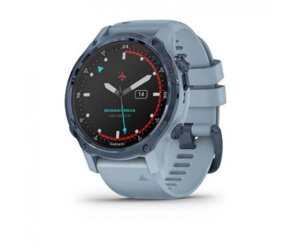 Спортивні годинник Garmin Descent Mk2S Mineral Blue with Sea Foam Silicone Band (010-02403-07)