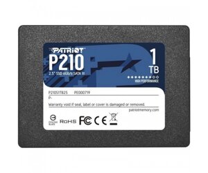 SSD накопичувач patriot P210 1 TB (P210S1tb25)