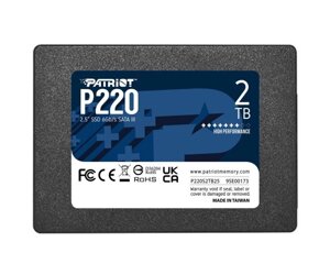 SSD накопичувач patriot P220 2 TB (P220S2tb25)