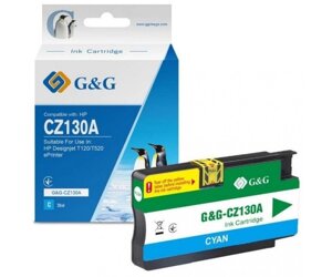 Струменевий картридж G&G Картридж HP Designjet T120/T520 Cyan (G&G-CZ130A)