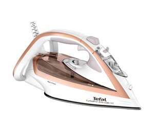 Tefal Праска TurboPro Anti-Calc, 3000Вт, 300мл, паровий удар -270гр, постійна пара - 50гр, керам. підошва, біло-бежевий