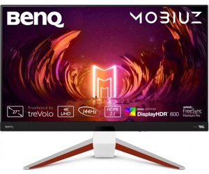 TFT 27 benq EX2710U, 4K UHD, IPS, 144hz, 1 мс, 2хhdmi, DP, USB-hub, HAS, колонки, білий