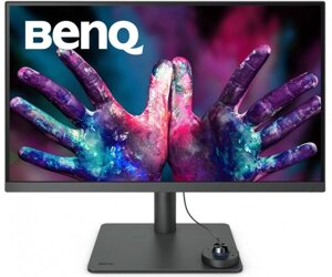 TFT 27 benq PD2705U, 4K UHD, IPS, 99% srgb, HDMI, DP, USB-C, USB-hub, HAS, колонки, темно-сірий