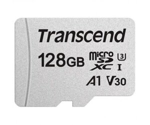 Transcend карта пам'яті microsd 128GB C10 UHS-I R100/W40MB/s + SD