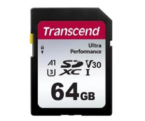 Transcend карта памяті SD 64GB C10 UHS-I U3 R160/W50MB/s 4K