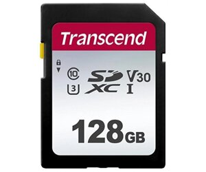 Transcend SDXC/SDHC 300S[карта пам'яті SD 128GB C10 UHS-I R100/W40MB/s]