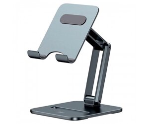 Тримач для мобiльного Baseus Desktop Biaxial Foldable Metal Stand (for Tablets) Grey