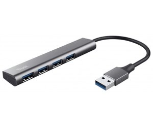 Trust USB-хаб Halyx 4-Port USB-A 3.2 Grey