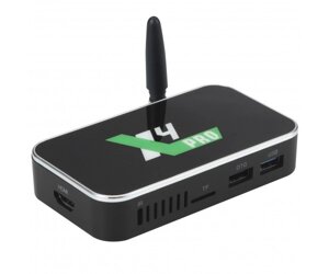 TV Медіаплеєр Ugoos X4 PRO 4/32Gb/Amlogic S905X4/Android 11/WiFi/BT/Miracast/AV/IR RC/змінна антена