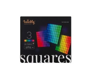 Twinkly Панель Smart LED Twinkly Squares 3 RGB, Gen II, IP20, 16x16см, розширення до TWQ064STW-07-BEU