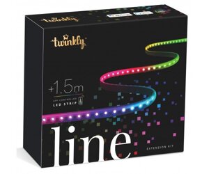 Twinkly Smart LED Twinkly Line RGB, підсвічування плюс 1,5м, Gen II, IP20, кабель чорний