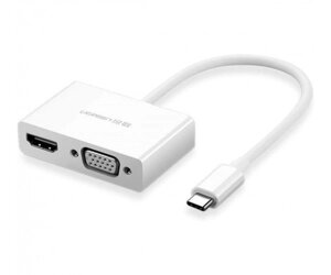 Ugreen USB type C to HDMI + VGA converter (white)