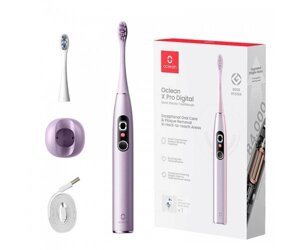 Розумна зубна електрощітка Oclean X Pro Digital Electric Toothbrush Purple (6970810553475)