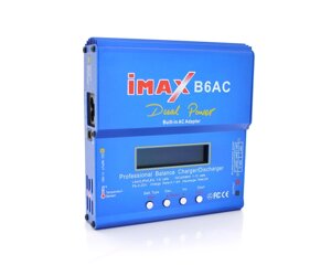 Універсальне ЗУ iMAX B6, 12V, 220-240V, 0,1-5A, LCD, балансир, від 1 до 15 осередків, клем