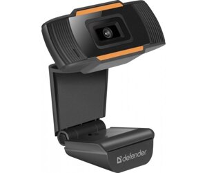 Веб-камера Defender G-Lens 2579, Black, 2 Mp, 1280x720/30 fps, мікрофон, кут огляду 48°універсальне кріплення, USB,