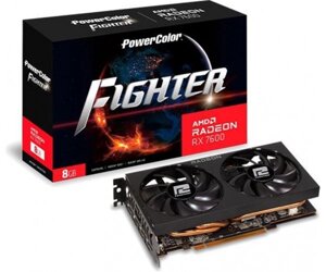 Відеокарта AMD radeon RX 7600 8GB GDDR6 fighter powercolor (RX 7600 8G-F)