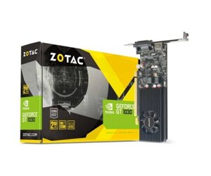 Відеокарта geforce GT1030, zotac, 2gb GDDR5, 64-bit, DVI/HDMI, 1468/6000mhz, low profile (ZT-P10300A-10L)