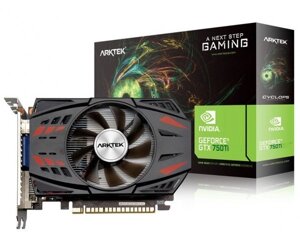 Відеокарта geforce GTX 750 ti, arktek, 4gb GDDR5, 128-bit, VGA/DVI-D/HDMI, 1020/5400 mhz (AKN750tid5S4gh1)