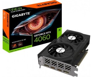 Відеокарта GF RTX 4060 8GB GDDR6 windforce OC gigabyte (GV-N4060WF2oc-8GD)