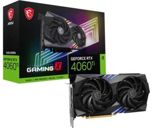 Відеокарта GF RTX 4060 ti 16GB GDDR6 gaming X MSI (geforce RTX 4060 ti gaming X 16G)