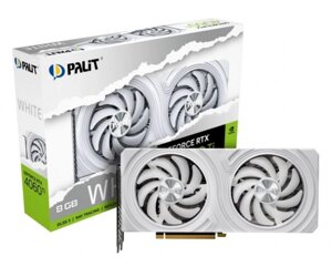 Відеокарта GF RTX 4060 ti 8GB GDDR6 white palit (NE6406T019P1-1048L)