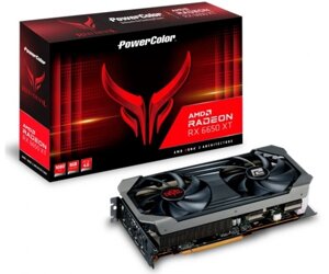 Відеокарта radeon RX 6650 XT, powercolor, red devil, 8gb GDDR6, 128-bit, HDMI/3xdp, 2694/17500 mhz, 6-pin + 8-pin (AXRX